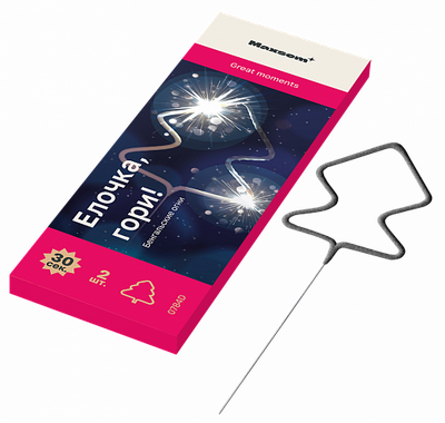 Бенгальские огни фигурные  &quot;Елка&quot; (2 шт. / 30 сек )