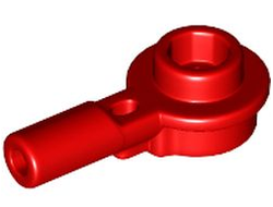 Bar   1L with 1 x 1 Round Plate with Hollow Stud, Red (32828 / 6384112)