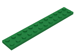 Plate 2 x 12, Green (2445 / 244528 / 4101732 / 4143255 / 4264336 / 6218146)