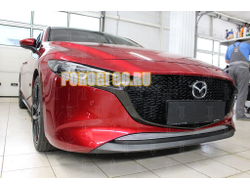 Защита радиатора Mazda 3 2019- chrome низ PREMIUM