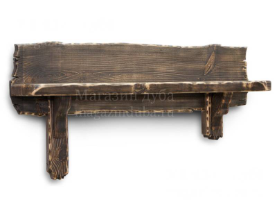 Деревянные полки и вешалки