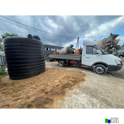 Емкость 10000 литров вертикальная черная