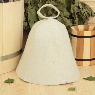 Шапка банная «Классическая» белая