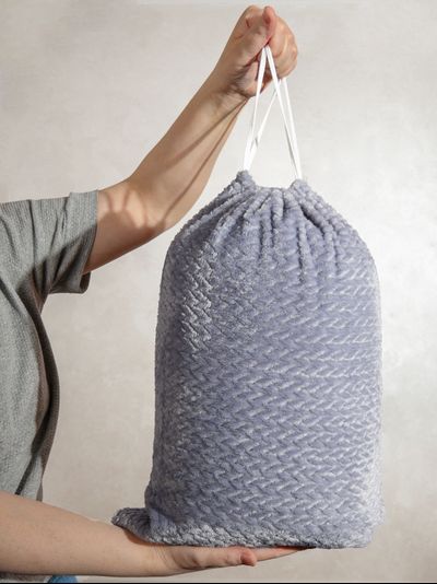 Плед с рукавами "Сиреневый бриз" из микрофибры (велсофта)