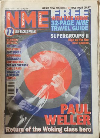 NME Magazine 13 May 1995 Paul Weller Cover Иностранные музыкальные журналы, Intpressshop