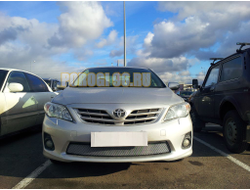 Защита радиатора Toyota Corolla 2010-2013 chrome