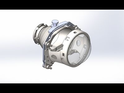 Переходные рамки для адаптивных фар Volvo XC90 под модуль Hella 3R/Hella R New (Комплект, 2шт)