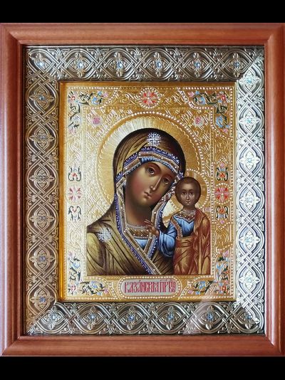 Казанская икона Пресвятой Божией Матери. Рукописная икона