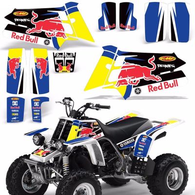 Наклейки на квадроцикл Yamaha YFZ 350 Banshee #545 redbull