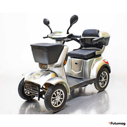 Электроскутер Трайк GreenCamel Пони 4K Серебристый