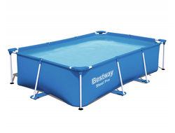 Прямоугольный каркасный бассейн Bestway Steel Pro 259х170х61 см (56403)