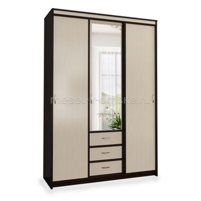 Шкаф-купе Карина 1,5 с зеркалом