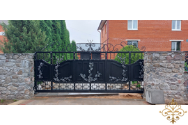 Кованые ворота, кованая калитка, Волоколамск