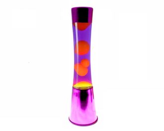 Лава лампа оранжевая/фиолетовая purple 40 см