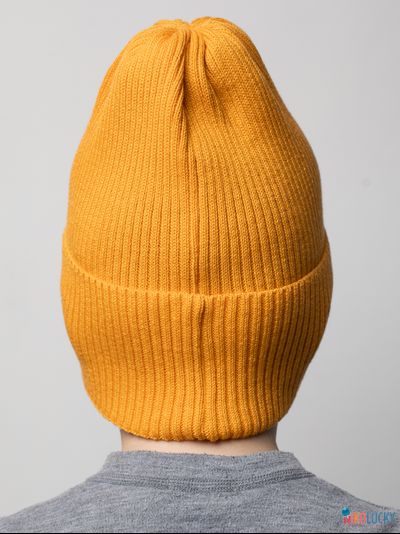 Шапка 25301-01 50%хлопок 50%акрил, горчичный 56-58