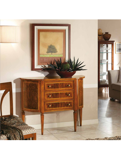 КОНСОЛЬ В ФОРМЕ ПОЛУМЕСЯЦА И ВНУТРЕННИМИ ПОТАЙНЫМИ ЯЩИКАМИ (L110*P34*H87) ART. 18.42 TOSATO