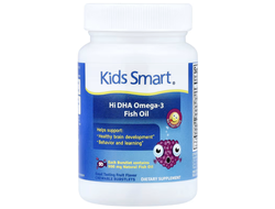 Kids Smart Hi DHA-Omega 3 Fish Oil - Рыбий жир с омега-3 и высоким содержанием ДГК