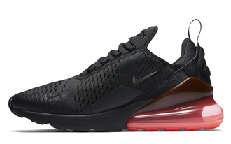 Купить кроссовки Nike Air Max 270 черные с красной пяткой в СПБ