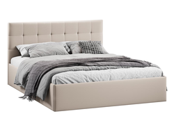 Спальня ДЖОЛИ - Кровать Тип 1 с подъемным механизмом Велюр Confetti Cream