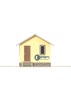 Б-04 ГАБАРИТНЫЕ РАЗМЕРЫ: (4Х4М) 1 ЭТАЖ, ОБЩАЯ ПЛОЩАДЬ: 16М²