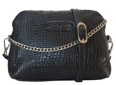 Кожаная женская сумка Asolo black (арт. 8010-01)