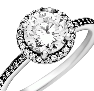 КОЛЬЦО ЭЛЕГАНТНАЯ РОСКОШЬ пандора Артикул 196250CZ