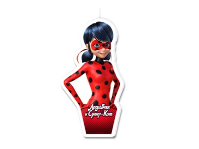 Свеча фигурная для торта Леди Баг