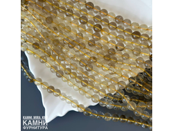 Кварц прозрачный, шары 7,7-8,3/10,4-10,6 мм, цена за нить 19 см