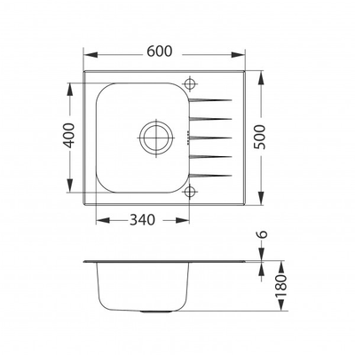 Мойка Alveus Vitro 10 черное стекло