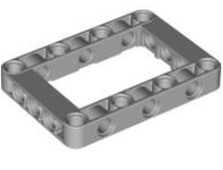Technic, Liftarm, Modified Frame Thick 5 x 7 Open Center, Light Bluish Gray (64179 / 4539880)
