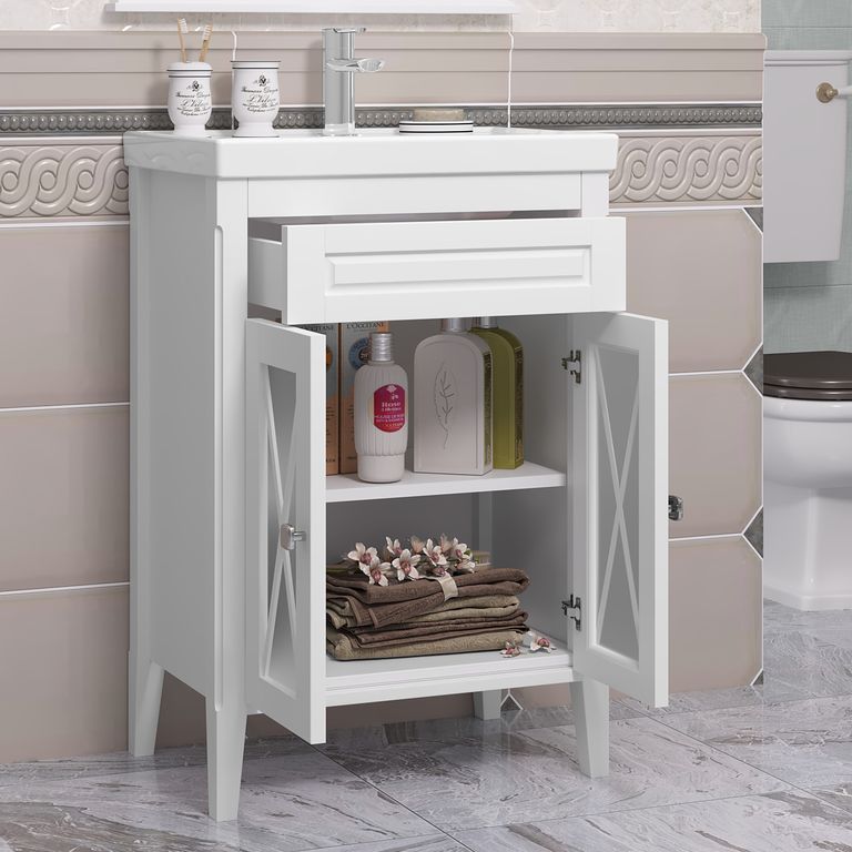 КОМПЛЕКТ МЕБЕЛИ ПАЛЕРМО 60 БЕЛЫЙ (АКЦИЯ)