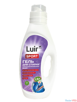Luir Sport Гель для стирки сильнозагрязненных вещей 1,5 литра