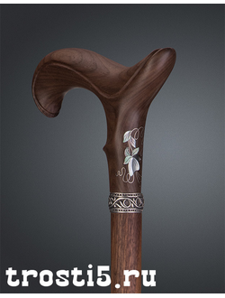 трость с инкрустацией с и украшениями женская декоративная трость ручной работы