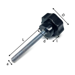 Барашек М8*38*20 с внешней резьбой