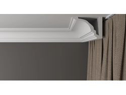 Потолочный плинтус DECOR-DIZAYN DD16, из дюрополимера, под покраску, ударопрочный, 2 метра