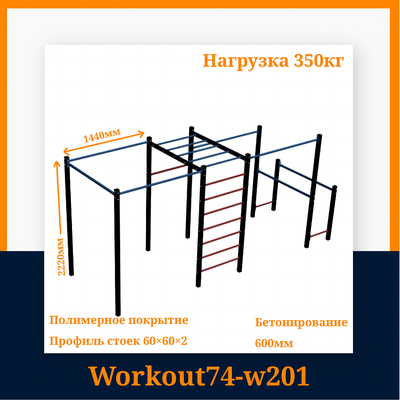 Спортивная площадка Workout w201
