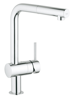 Смеситель для кухни GROHE Minta с выдвижным L-изливом, хром 32168000