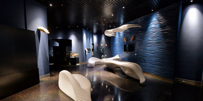 Гипсовая панель SILK (Волна) + LED артикул D-0002