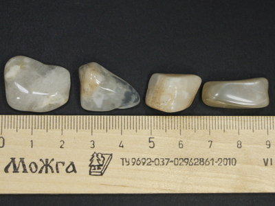 Лунный камень, галтовка в ассортименте, Индия (20-23 мм, 3-5 г) №21482