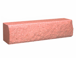 Кирпич гиперпрессованный рваный ложковый алый М250