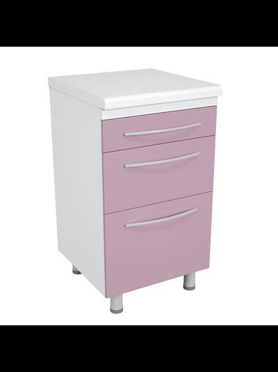 Тумба металлическая с ящиками на опорах ТМЯ-3.0 Люкс