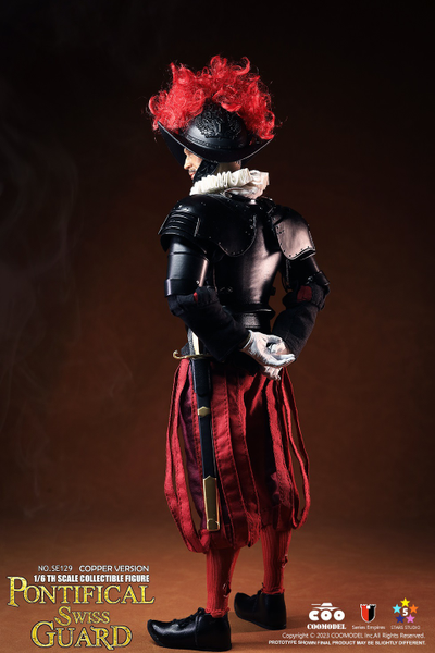 Капитан швейцарской гвардии (медная версия) - Коллекционная ФИГУРКА 1/6 scale SERIES OF EMPIRES - PONTIFICAL SWISS CAPTAIN (EXCLUSIVE CUPRONICKEL VERSION) (SE129) - COOMODEL