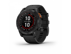Умные часы Garmin Fenix 7 Pro Solar серый с черным ремешком (010-02777-01)