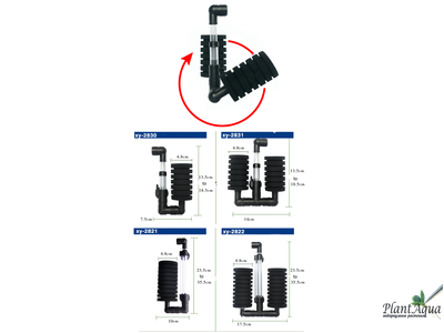 Аэрлифтный фильтр (XY-2820) для аквариумов до 20 л