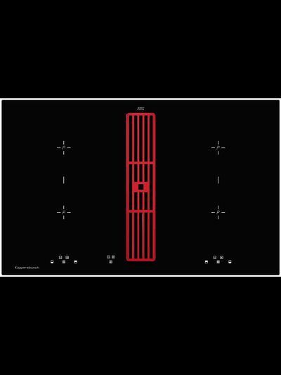 Индукционная варочная панель с вытяжкой Kuppersbusch KMI 8500.0 SR Hot Chili