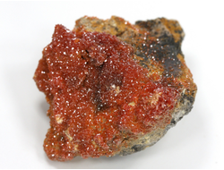 Ванадинит, кристаллы на породе, Марокко (44*35*27 мм, 41 г) №35874