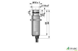 Индуктивный взрывозащищенный датчик SNI 11D-1,5-S резьба М18х1