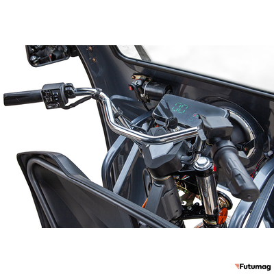 Грузовой электротрицикл Rutrike D5 1700 КАБИНА темно-синий