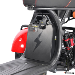 Электроскутер WHITE SIBERIA Pro Trike Трицикл 3000W Красный