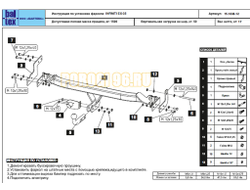 Фаркоп Балтекс для Infiniti FX37/FX50/FX35/QX70 (2008...2017)